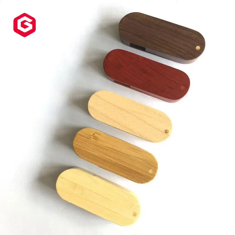 Custom laser engraved LOGO natural bamboo swivel wooden pendrive usb flash drive memoria usb 2.0 3.0 1 2 4 8 16 32 64 128 256 gb