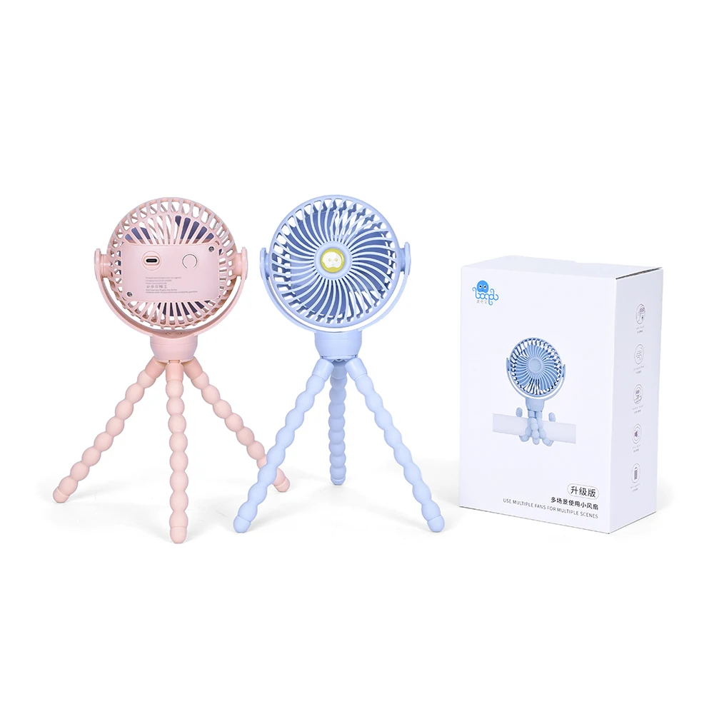 Fan Factory 360 Degree Circular Rotation Fan 2024 Mini Portable Desktop USB Battery Charger Portable Fan