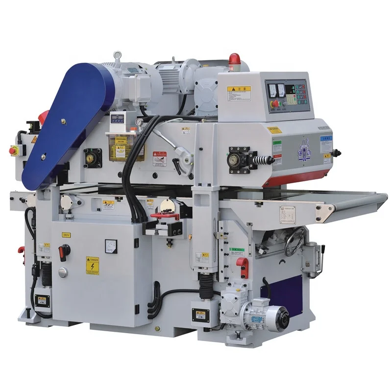 Automatic high precision wood planner machine with helical cutter head