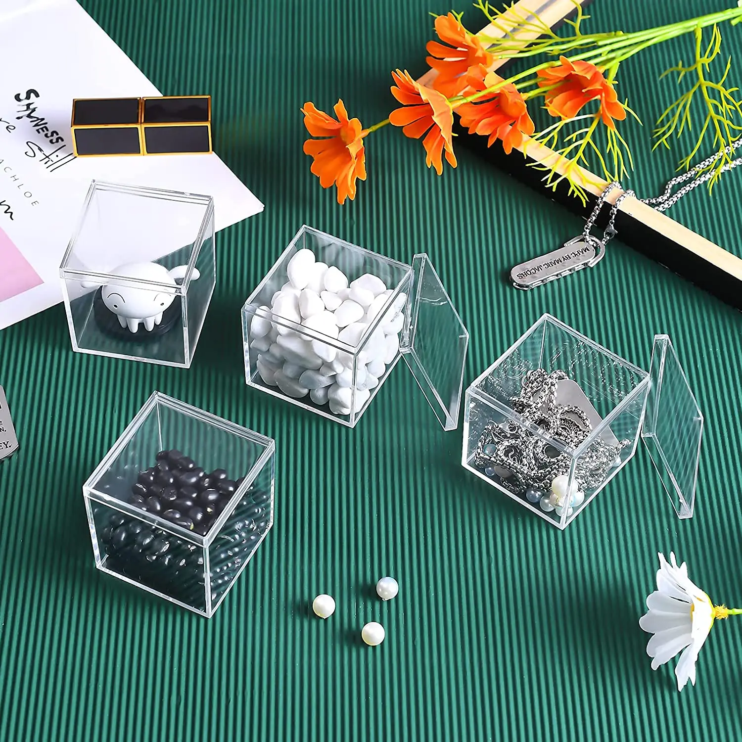 Wholesale With Clear Lid Acrylic Storage Small Plastic Box Display