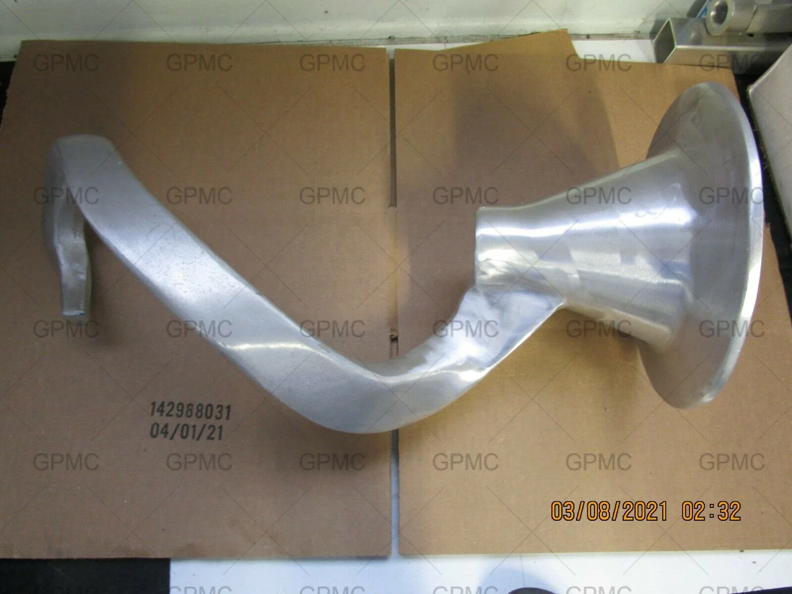 Spiral Hook Stainless Steel for Dough Mixer China Stainless Steel Cast Silica Sol Casting/Investment Casting Foundry/Lost Castin