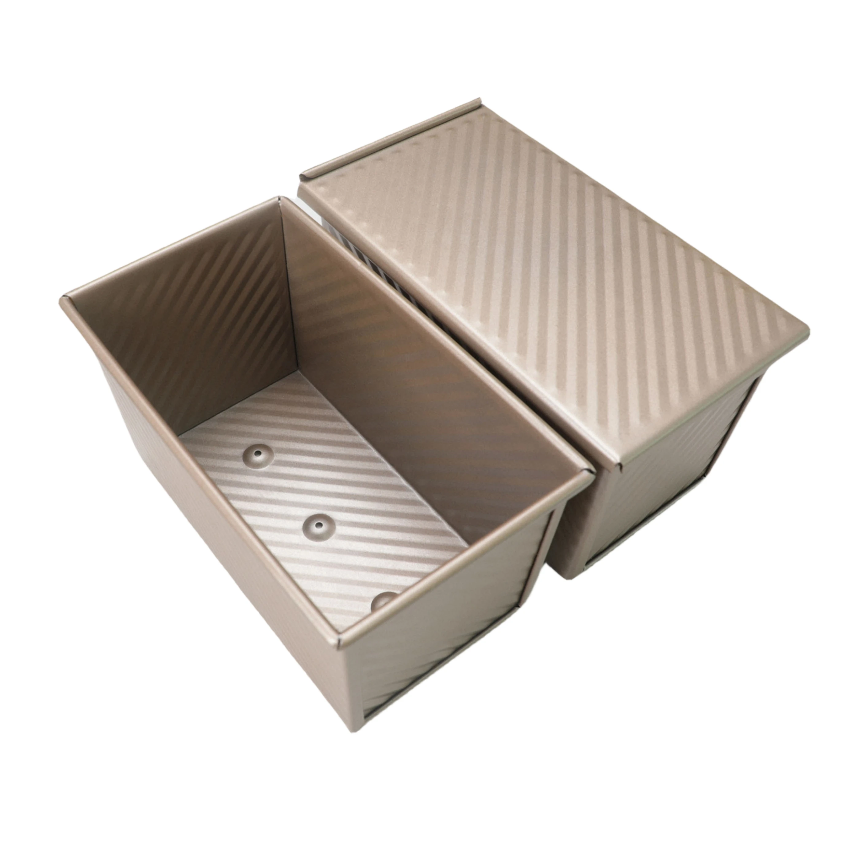 Home Kitchen Nonstick Carbon Steel Bread Loaf Pan With Lid Bread Baking Pan Toast Baking Tin with Cover