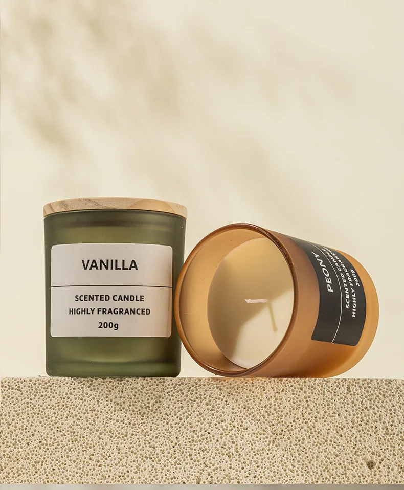Qingdao Florescence Custom Home Scented Candle Fresh Light Elegant Green Soy Wax with Floral Pattern for Weddings Christmas