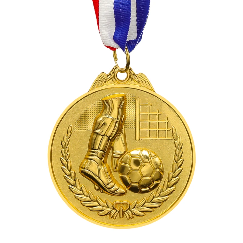 Hot Sale Sports New Style School Sports Football Medal Trophy Gold Silver And Bronze Medals