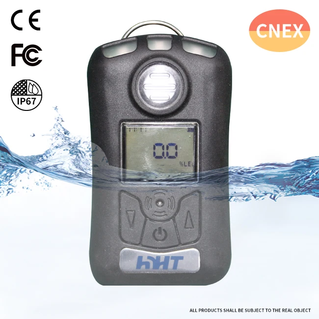 Portable single gas detector CE ATEX certificate gas detector manufacturer  H2S  gas leak detector
