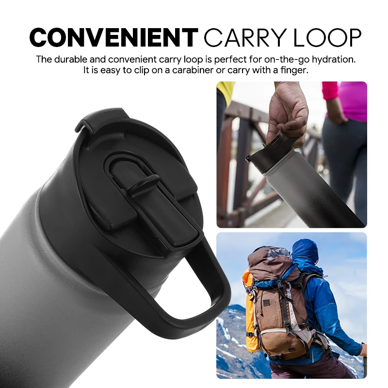 Best Selling 2024 Vacuum Thermal Insulation Water Bottle with Wide Mouth Bottles Lid