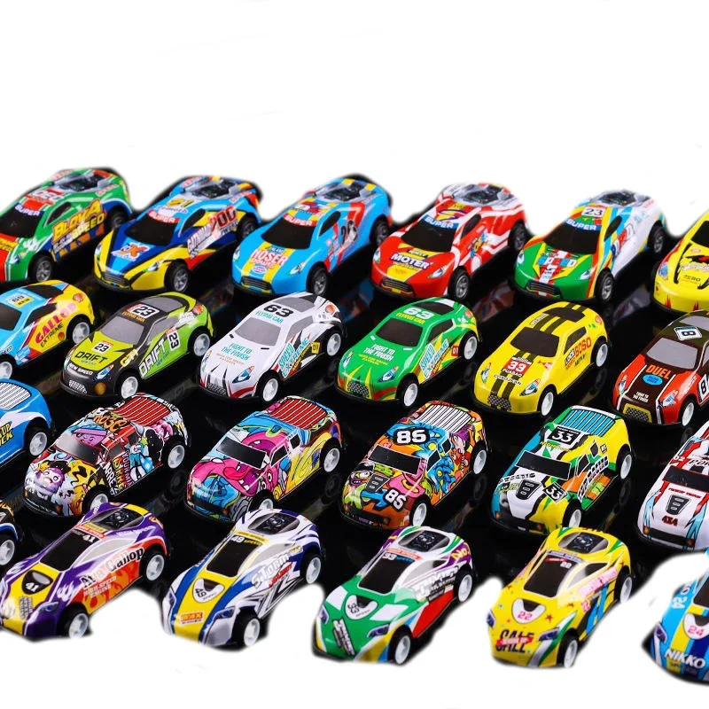 Wholesales 100pcs Small Pull Back Cars Toys Set,Friction Power Alloy Casting Car Mini Race Car, Suitable Kids Toy