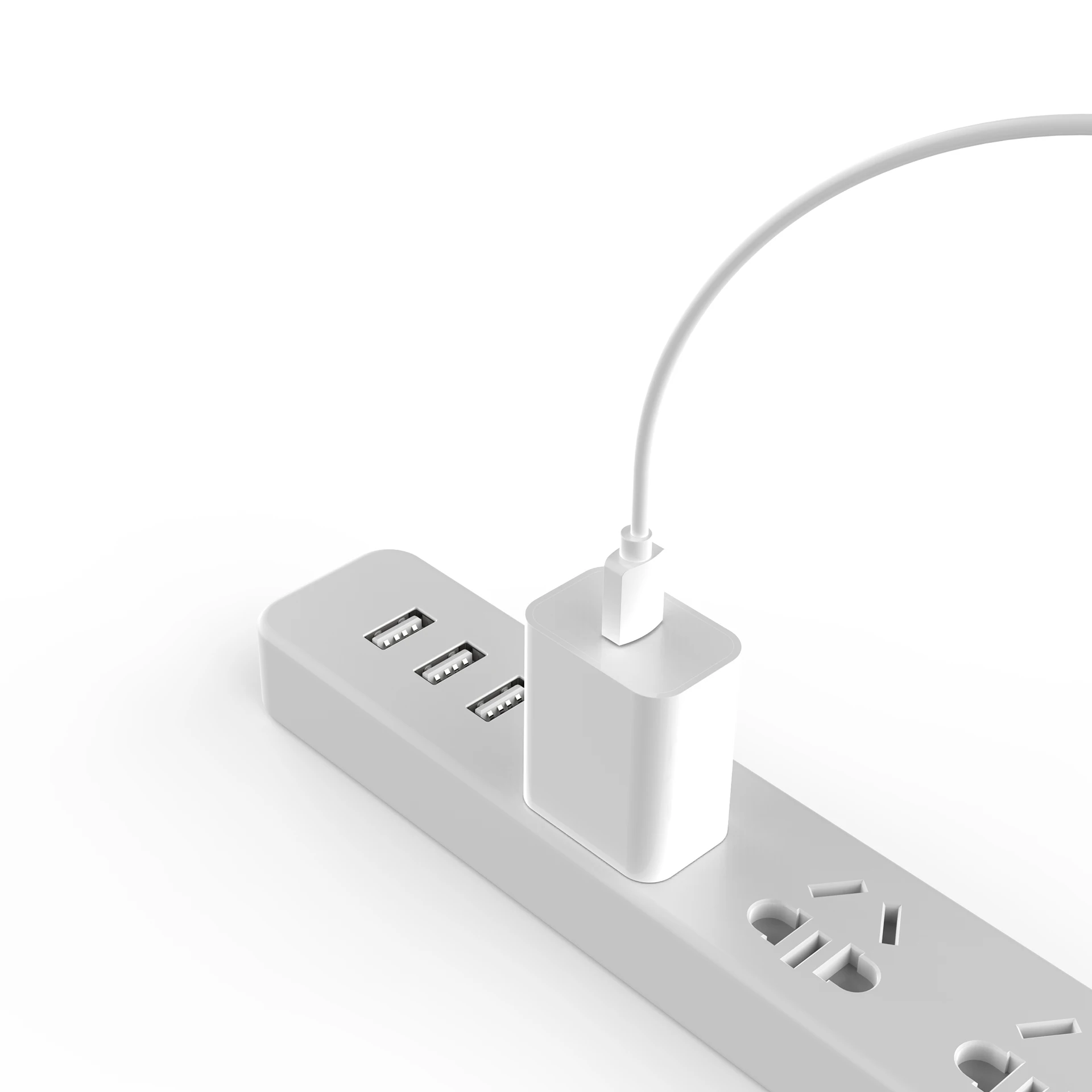 
Адаптер переменного тока с одним USB-портом QC 3,0 и американской вилкой для быстрой зарядки 