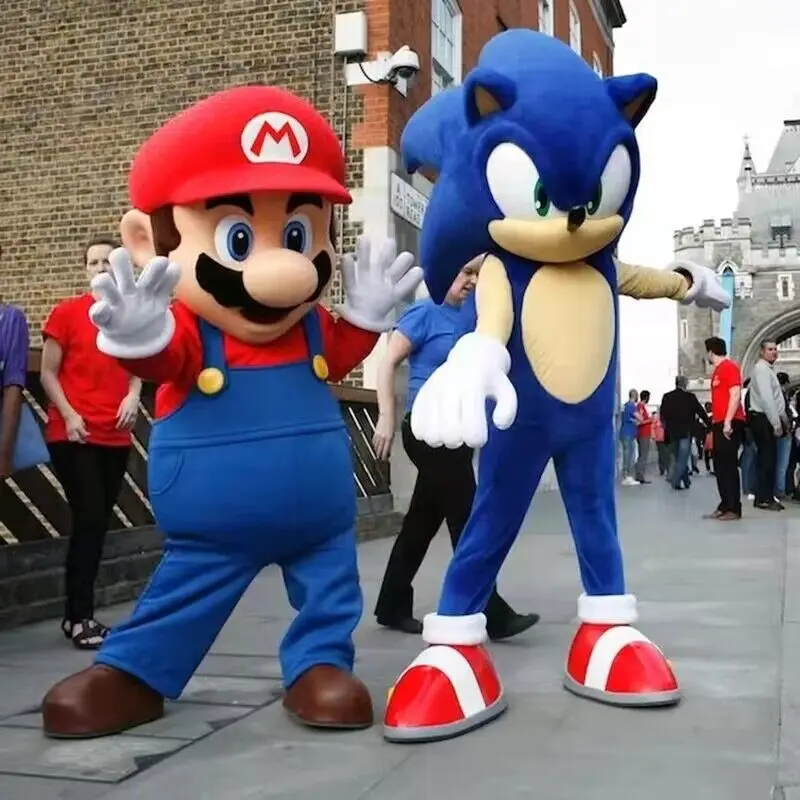 Hotselling Overseas Cartoon Costume Super Mario Doll Clothes for Performance
