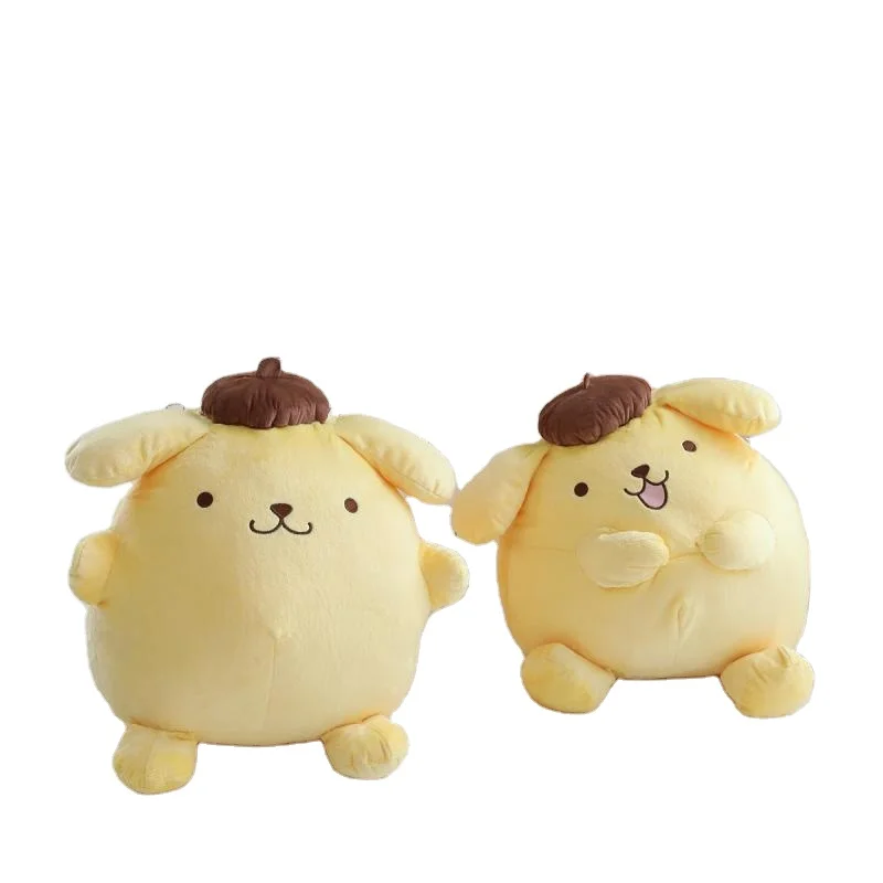Pompompurin Plush Sanrioed Cartoon Doll Girl Room Decoration Sleeping Throw Pillow Surprise Gifts Sanrioed Pillow