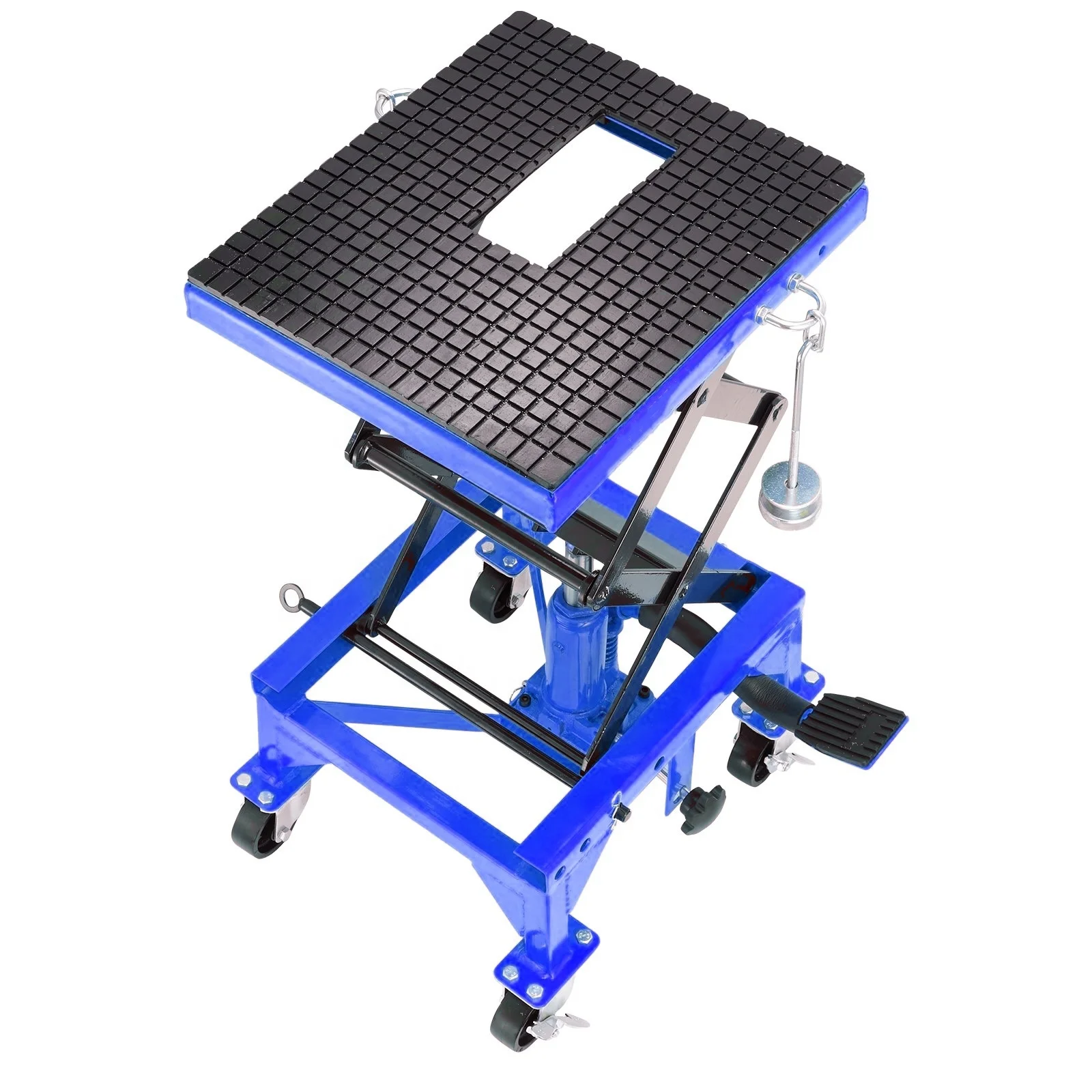 300LBS Heavy Duty Dirt Bike Motorcycle Scissor Lift Stand ATV Lift Table with CE Certificate