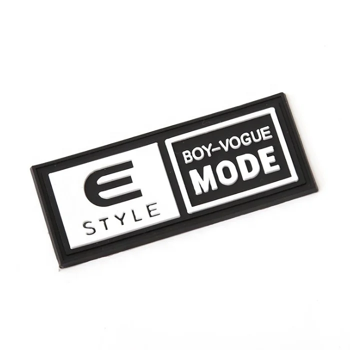 3D Letter Soft PVC Patch Eco-friendly New Design Customized Embossed rubber Logo