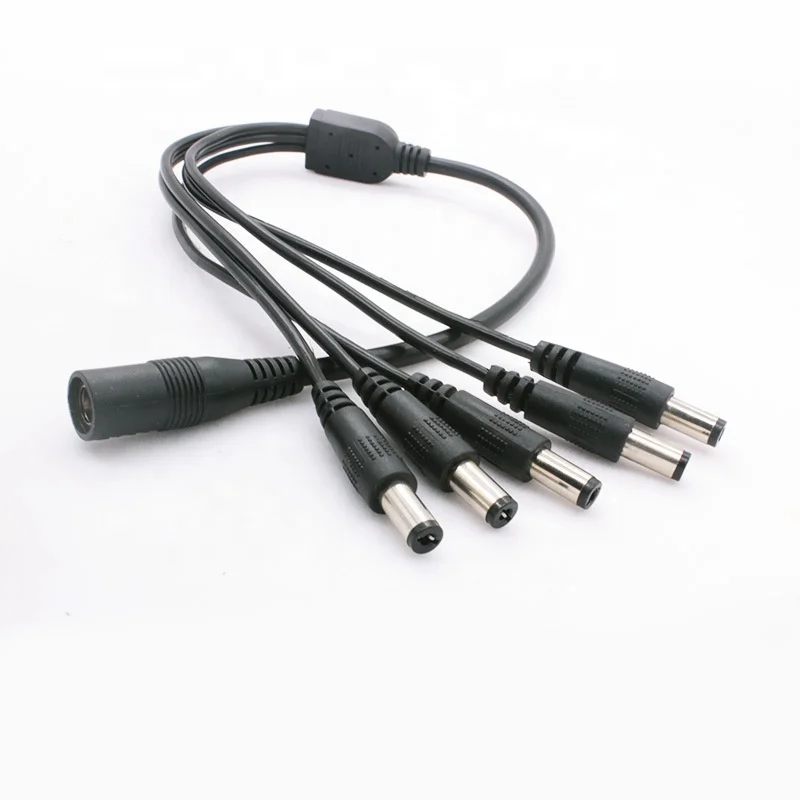 One out 8 power cable 12V DC power cable for led cctv