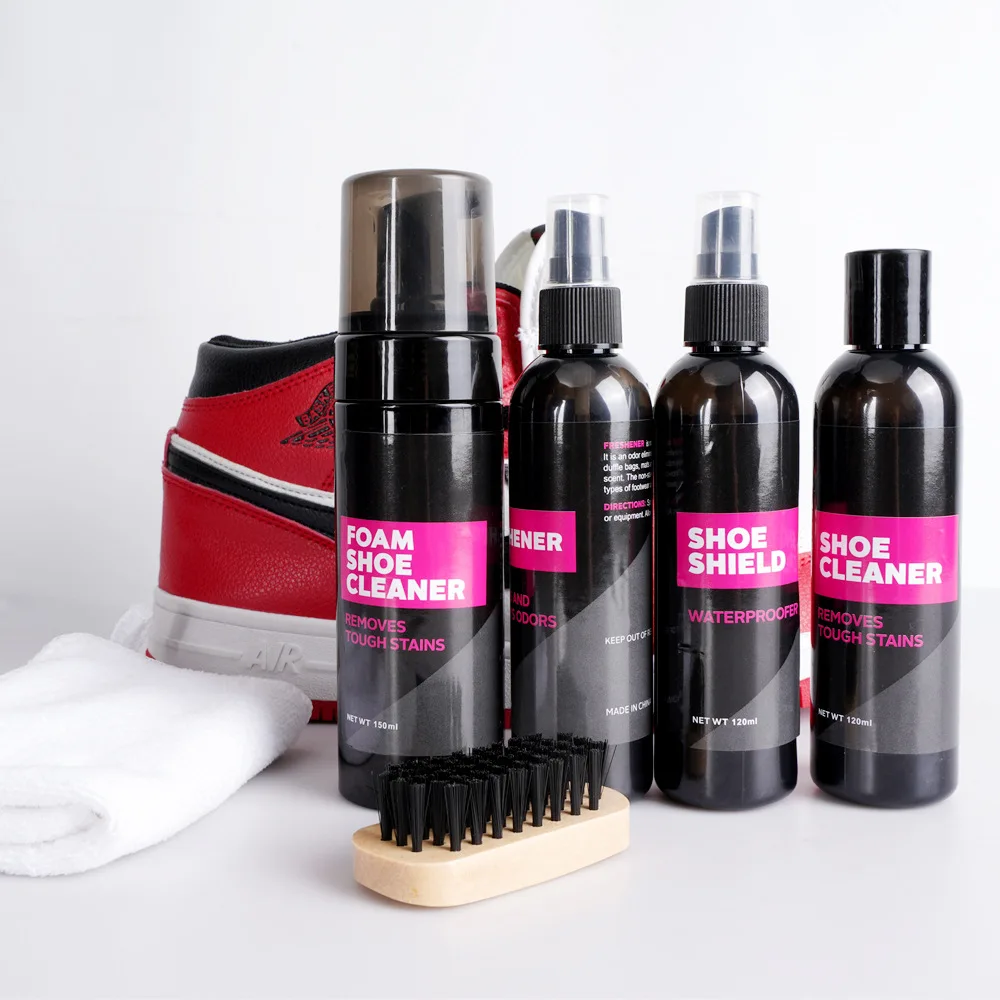 Single Bottle Set with Custom Logo Waterproof Sneaker Cleaner Kit Featuring Leather Conditioner to Remove Shoe Stains Deodorant