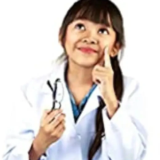 Kids Lab Coat for School Scientists Halloween Costume kids lab coats feature a buttoned front closure, two front pockets