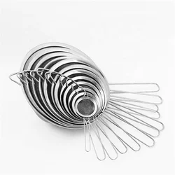 Kitchen Accessories Rose Gold Stainless Steel Mesh Strainers Set Of 3