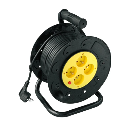 Flexible Waterproof Retractable Extension Power Cable Reel socket