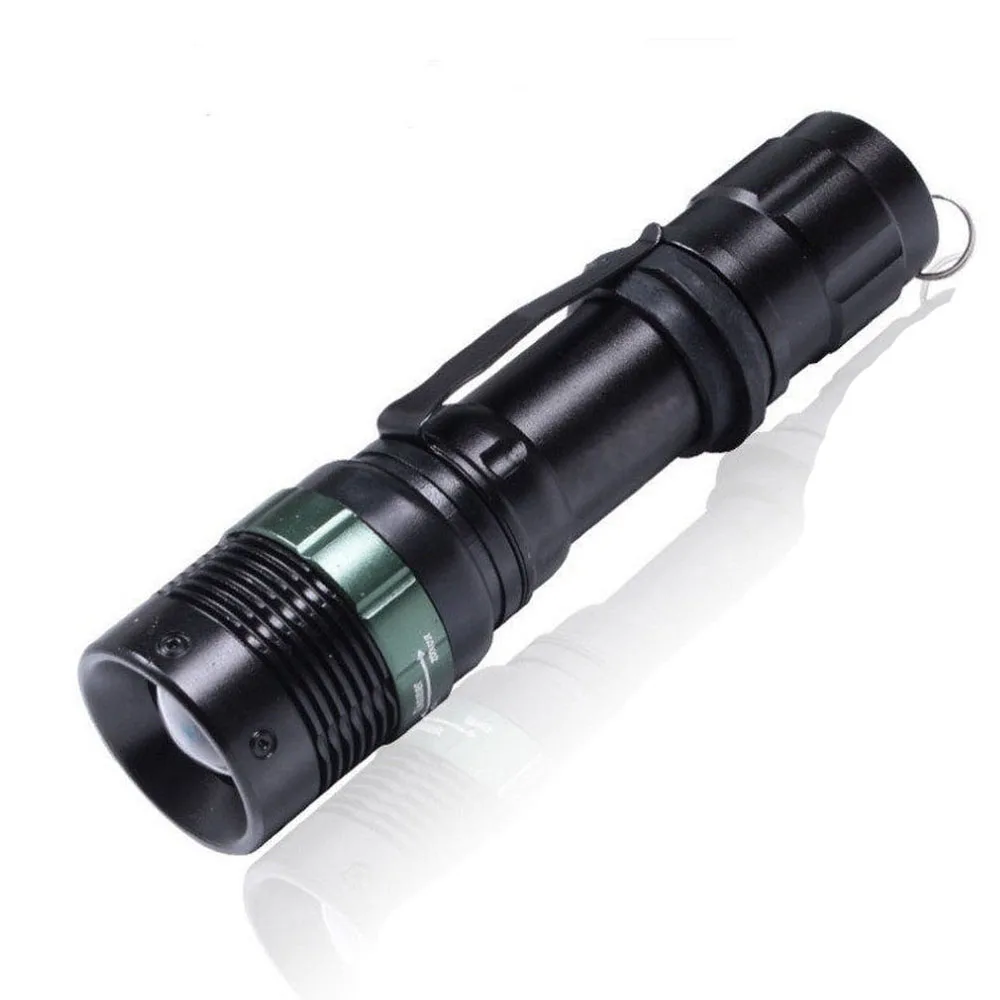 
Portable Signal Traffic Warning LED Flashlight with Lanyard 250 Lumens Tactical Glare Flashlight with Zoom Using 18650 Battery 
