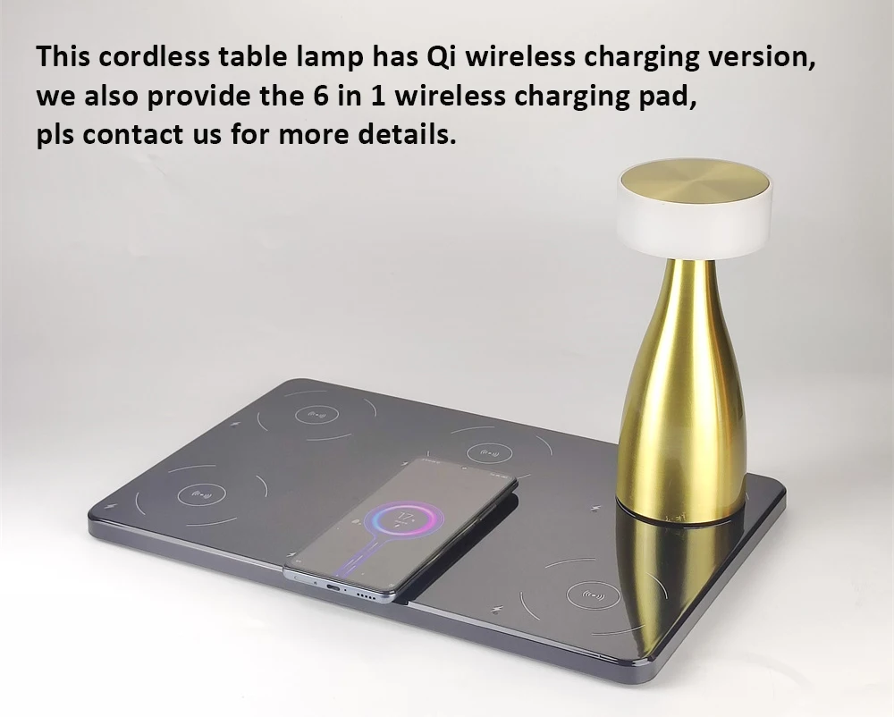 Factory direct price led rechargeable table lamp restaurant decorative table Light bar for dinning room home decor