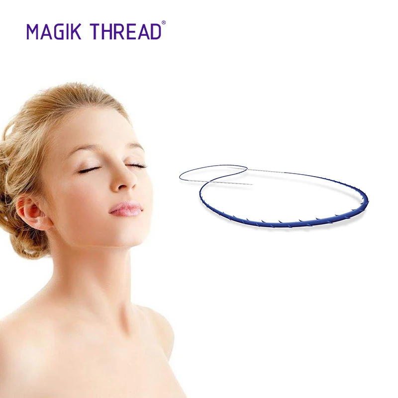 Полидиоксанон, хирургический шов, двойная нить, двойная игольчатая нить для подъема швов