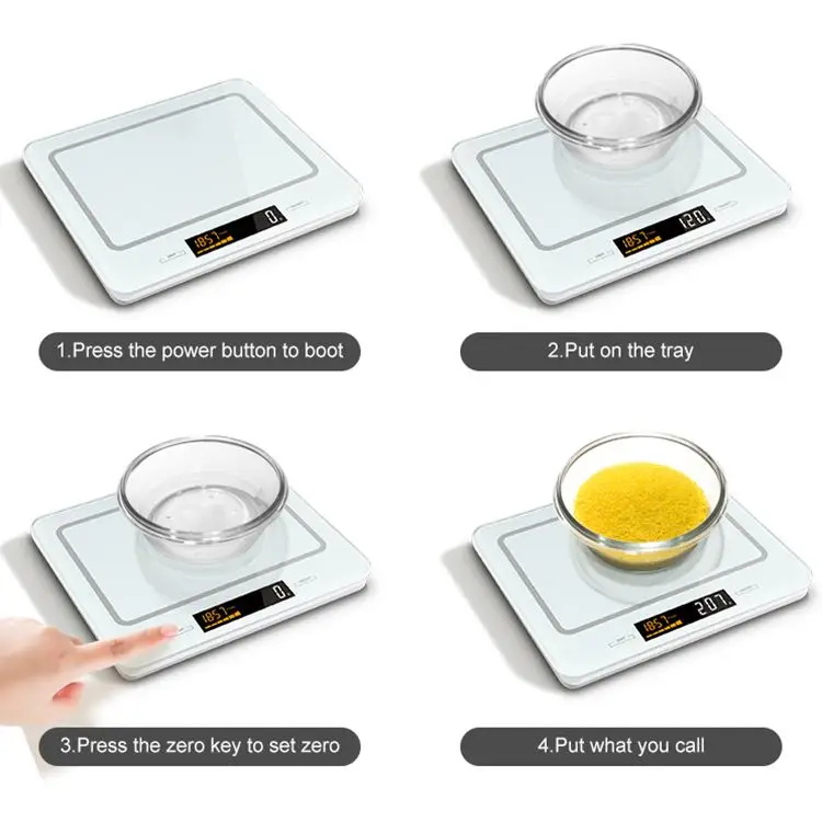 Famous Brand 2xCr2031 Lithium Batteries 5Kg Kitchen Scale