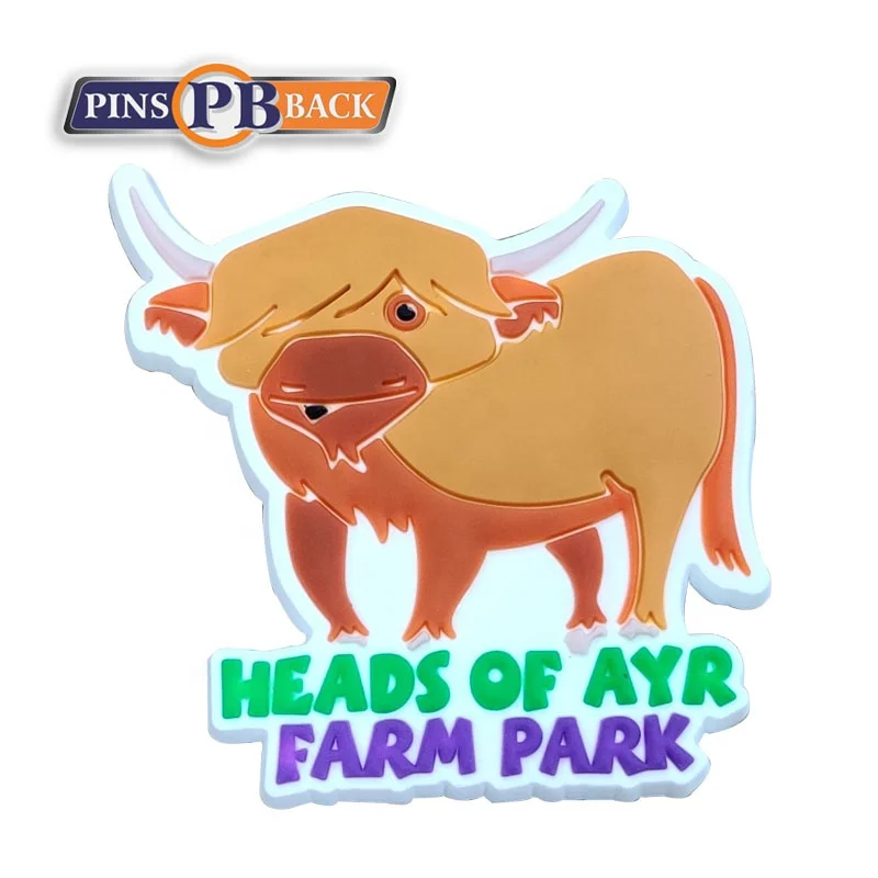 Zhonshan Factory  PVC Patch Custom for Sewing on Clothing Customized soft PVC rubber patch iron on backing