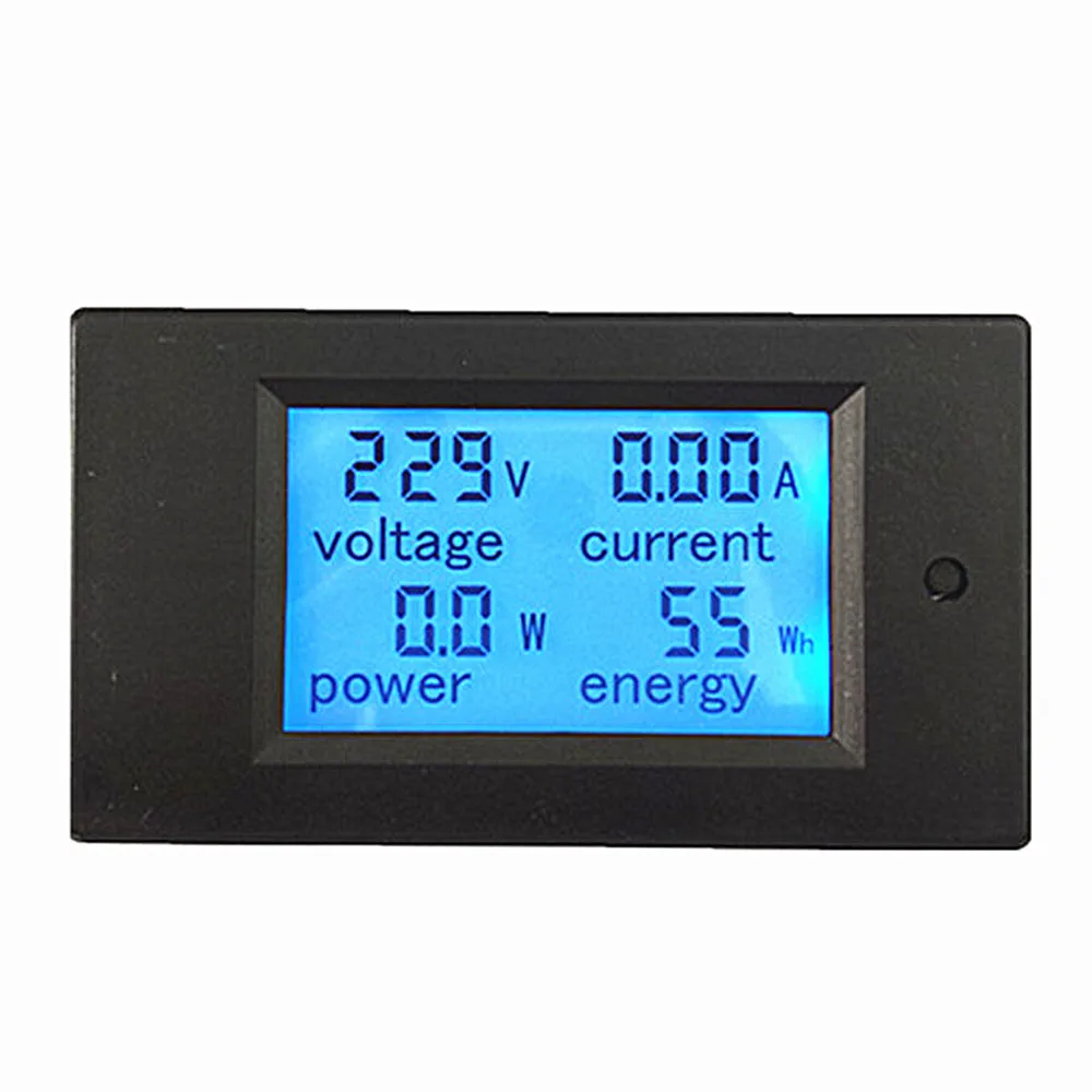  AC 80-260V 0-20A напряжения тока метр цифровой ЖК-дисплей ваттметр энергии Вольтметр Амперметр постоянного 110V 220V