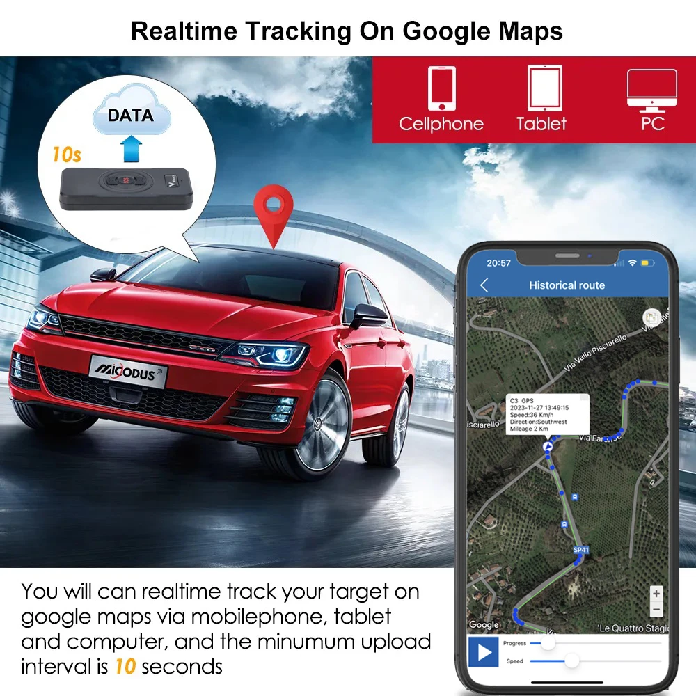 WINNES 4G S2 GPS-трекер в режиме реального времени положение глобального покрытия 5000 мАч двусторонний температурный дисплей для разговора