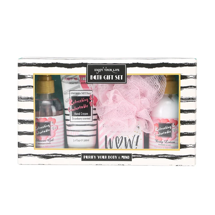 OEM China supplier wholesale luxury bath gift sets for body