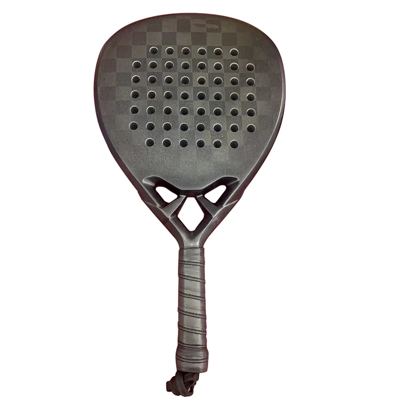 Custom top quality 18K  Diamond Teardrop  Padel shovel Professional Fiberglass Carbon Paddle Tennis padel raqueta Racket