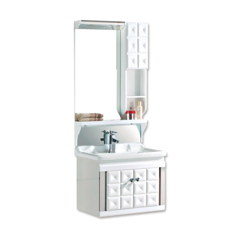 Customized wall mounted waterproof PVC bathroom cabinet