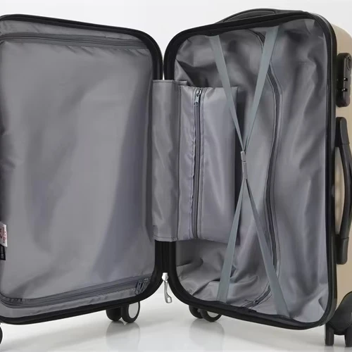 Custom Printed ABS PC Trolley Travel Luggage Adorable Beauty Case with Spinner Wheel Fashionable Suitcases for Women