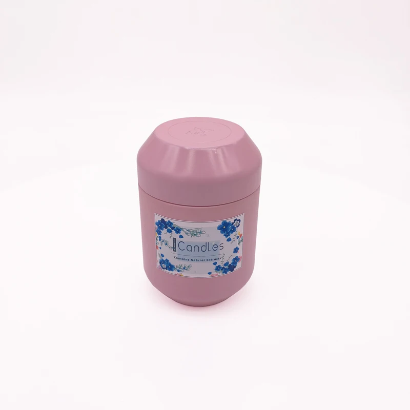 
Customized 12 OZ Scented Candle Tin Containers Printed Empty Soy Candle Tin Round 
