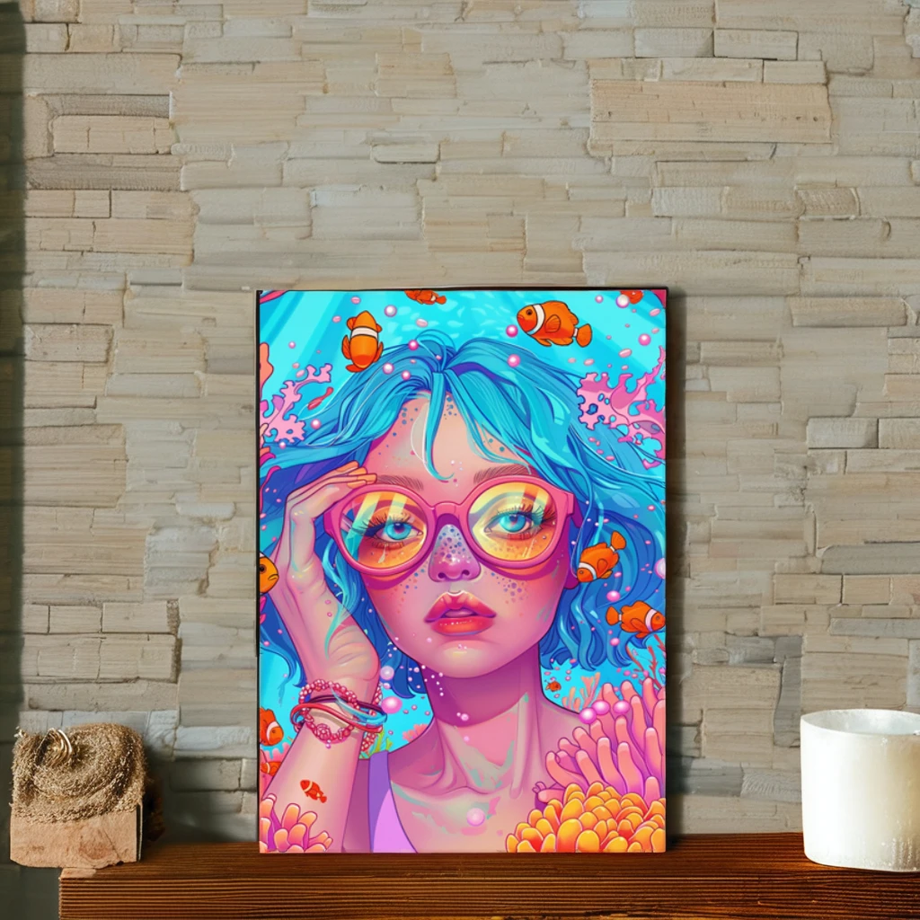 COOLEVE DIY Diamond Painting Custom Square Full Animal Portrait Classic American Style Home Decor Printed Flower Dropshipping