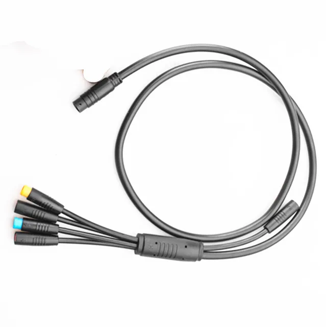 electric bike parts waterproof connector 2to4 integrated connector cable