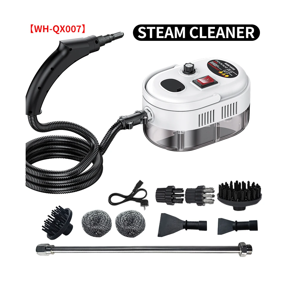 Handheld Steam Cleaner 1200W High Temperature High Pressure Portable Steam Cleaner with 3 Brush Heads For Car Kitchen Bathroom