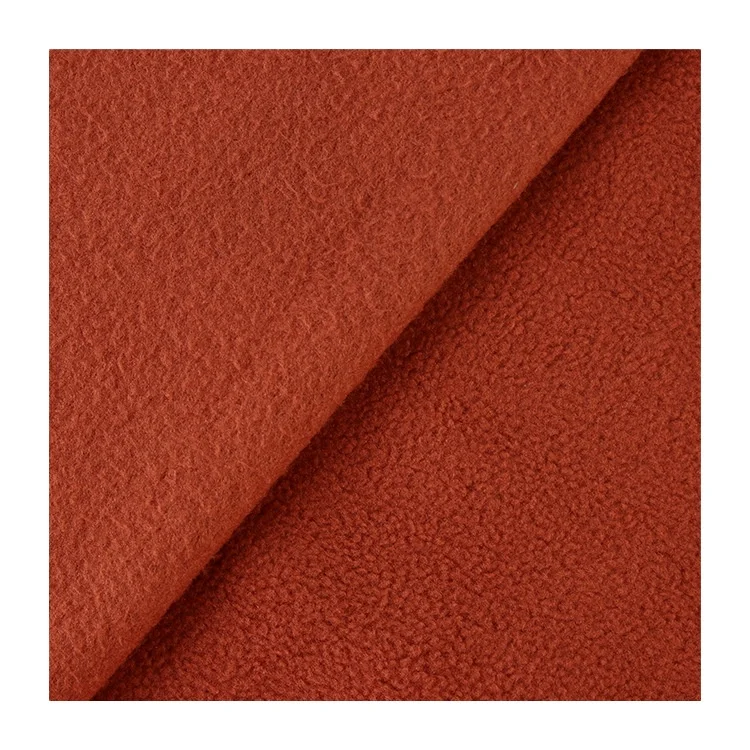 Manufacturers spot 32s double-sided fleece single-sided polar fleece 280g sports flannel full polyester coat plush fabric