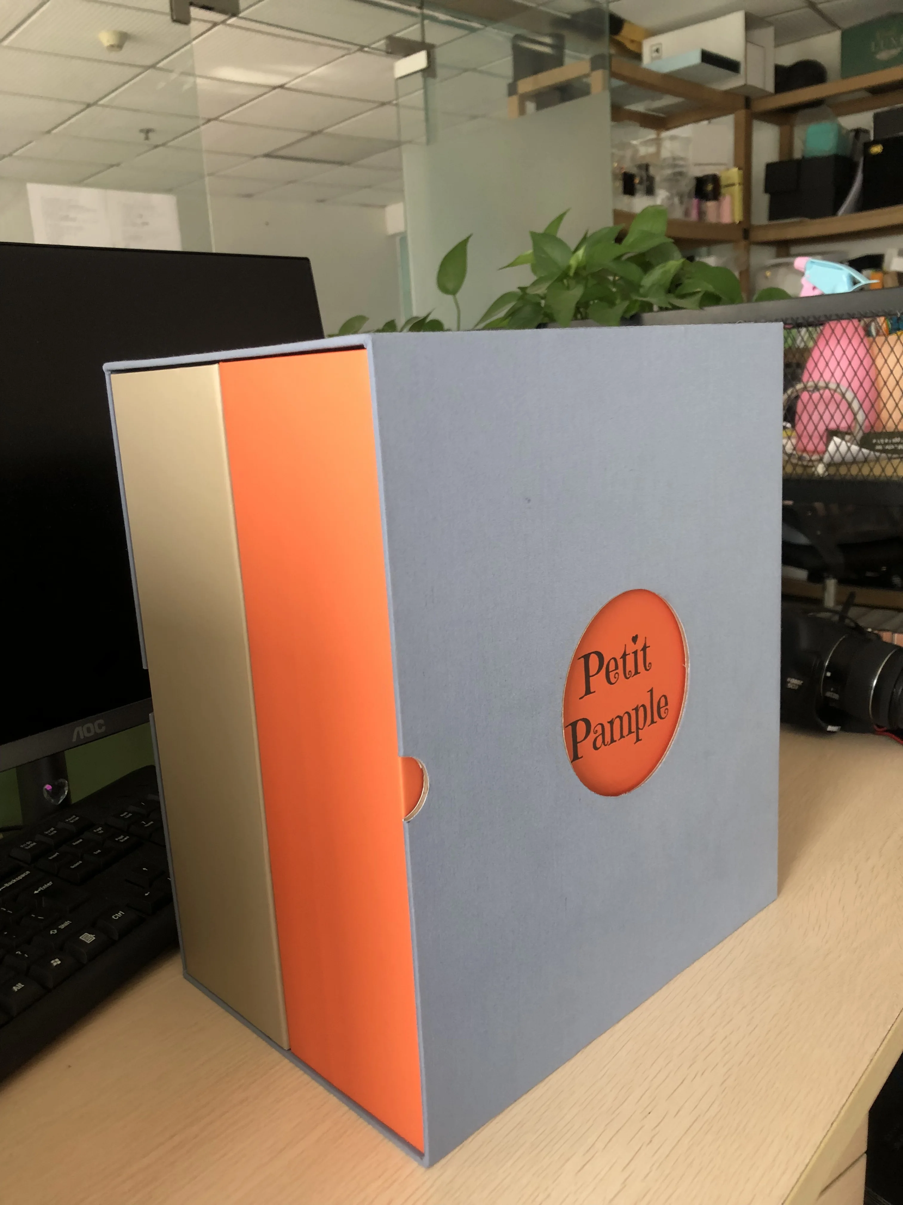 Cardboard Savor Folder Paper Baby Memory Organizer Calendar Gift Box Empty Infant Baby Products Keepsake Envelope Packaging Box