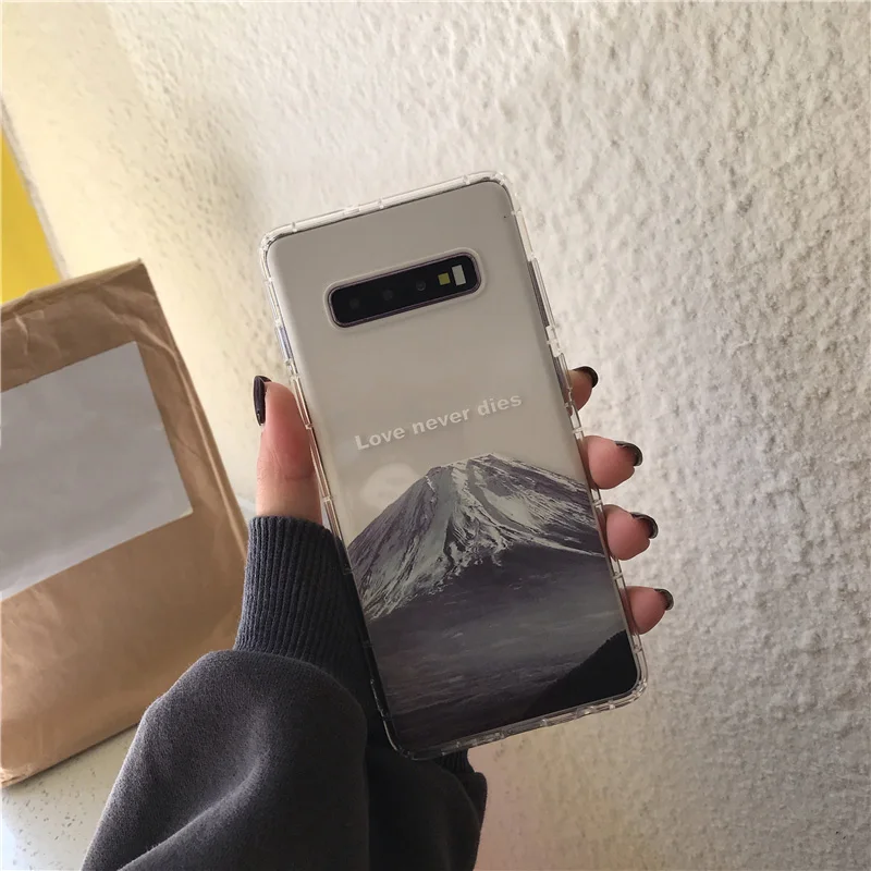 Color printing scenic style android phone case for samsung s 21 plus ultra case