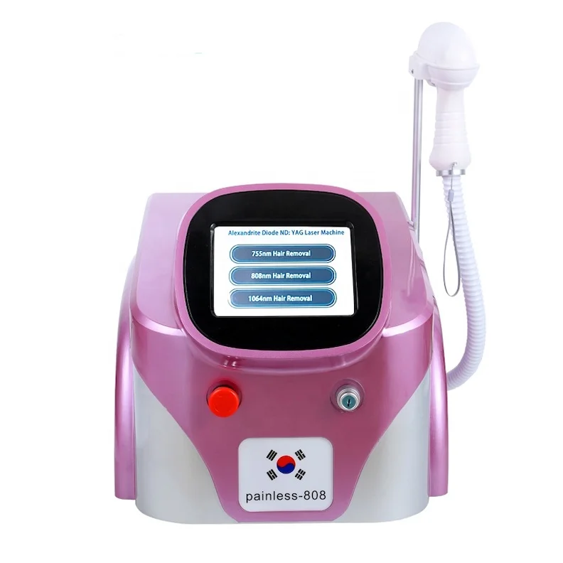 New design Mini Color Hair Removal Device Permanent Skin Facial 808nm Diode Laser Hair Removal Machine
