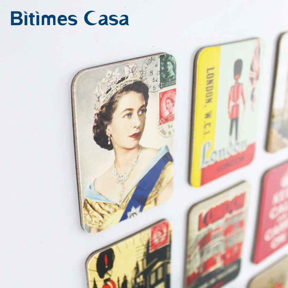 Wholesale Vintage World-famous City Tourist Souvenir Refrigerator Fridge Magnets For Paris New York London Home Decoration