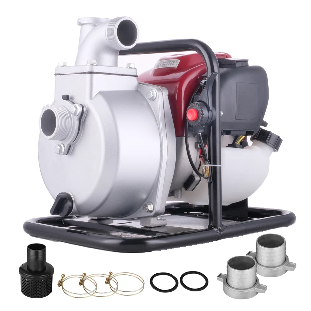 portable 2-stroke self priming centrifugal pump 1 inch Agricultural gasoline engine water pump