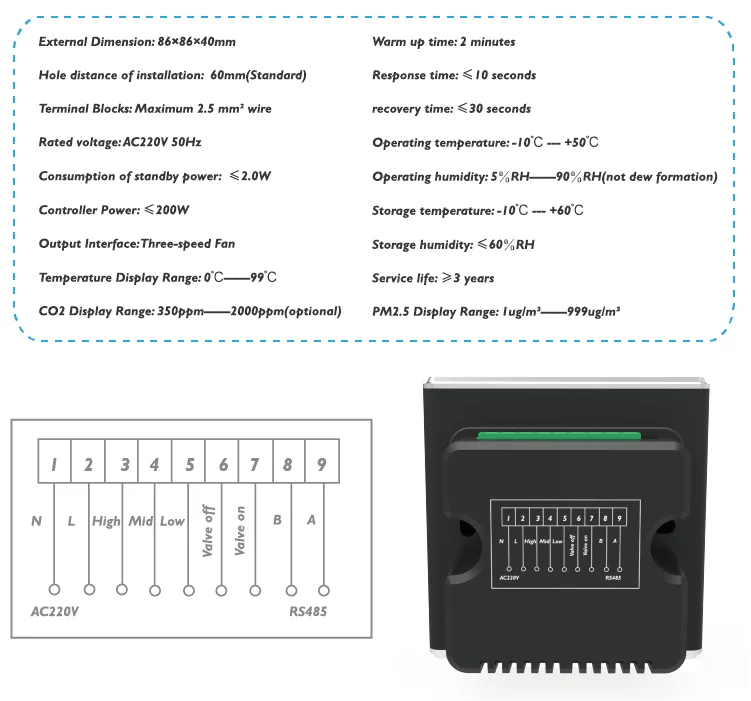 Rs485 t android hvac контроллер кондиционер климат-контроль регулятор громкости демпфер для