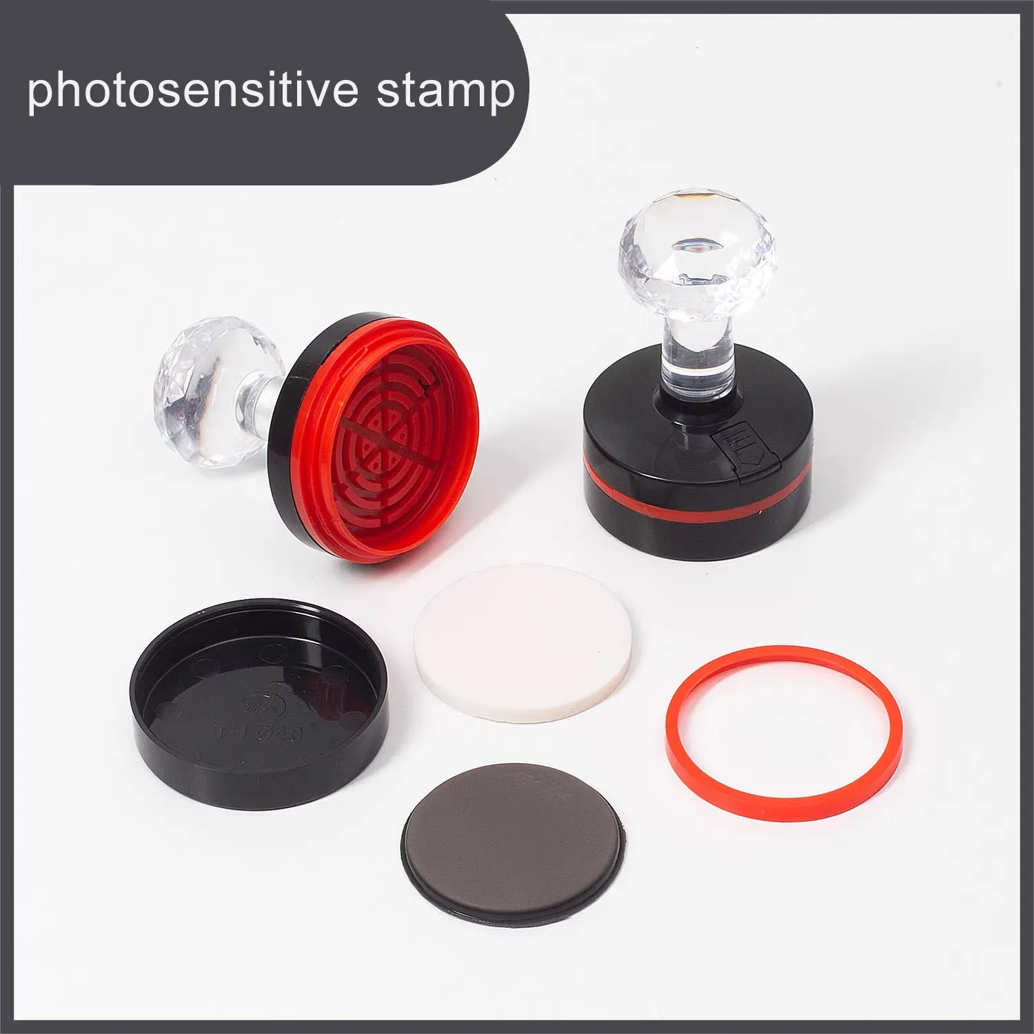 Custom Personal Logo Photosensitive Stamp for Office  for Sealing with Ink