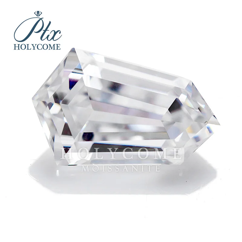 Ay 1ct 2ct Moissanite brilliant Bullet Cut VVS1 gra Moissanite with certificate OEM ODM Order Holycome Moissanite Diamonds