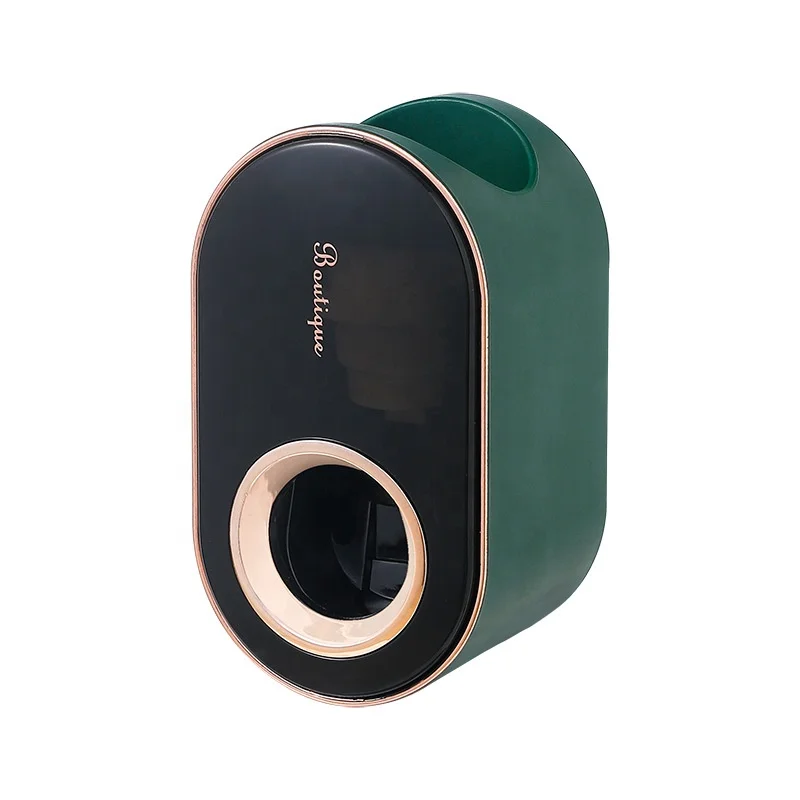 Creative new toothpaste squeezer Wall-mounted toothbrush holder automatic electroplate toothpaste dispenser