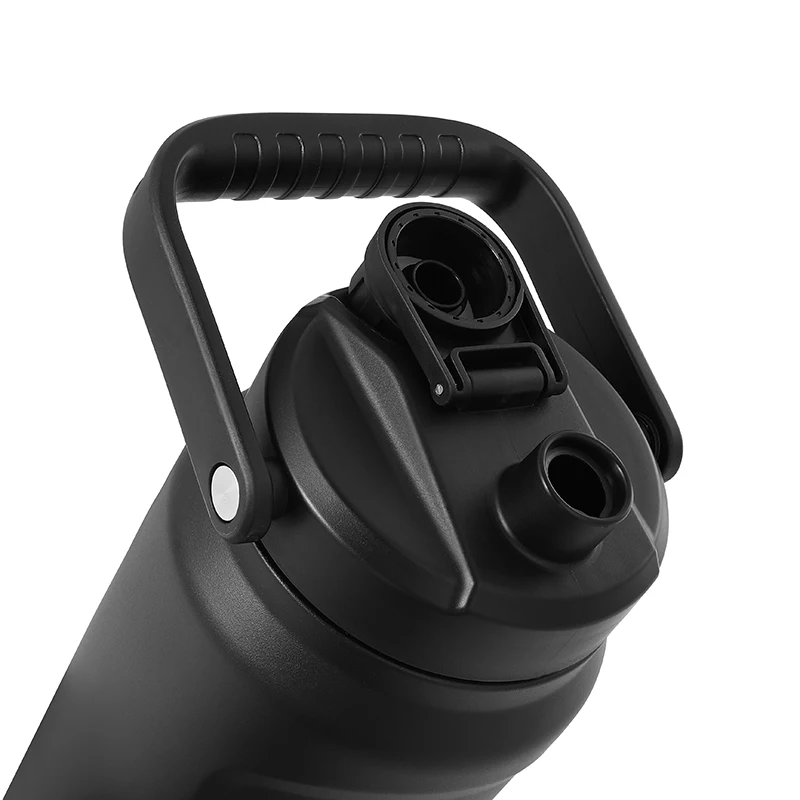 Everich 64 oz 128oz Insulated Stainless Steel Camping Sports Water Bottle Outdoor Reusable Growler with Custom Logo for Adults