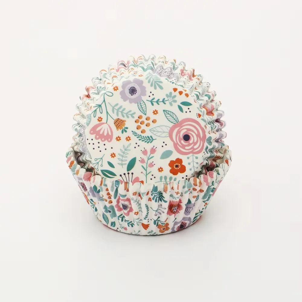 Factory Hot Sale 48 or 50 pcs blister card cupcake liners muffin cups cake mould for cake bake