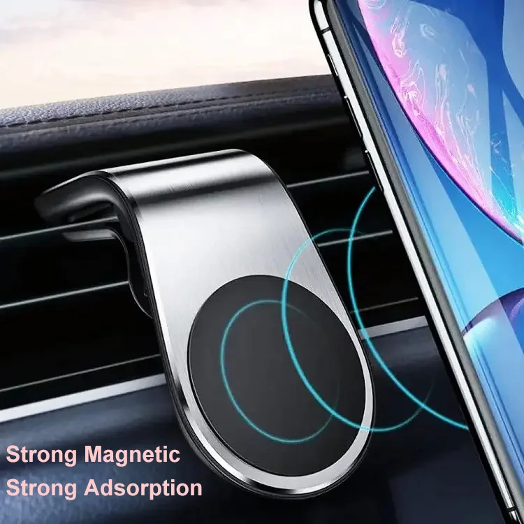 Car Accessories 2024 car mount mobile phone holder Small Size Cute Magnetic Car Bracket Metal Stand Holder Air Clip Stand