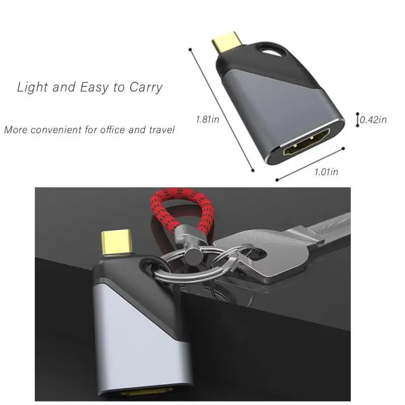 Новый дизайн портативный брелок-адаптер USB 3 1 Type C к HDM I